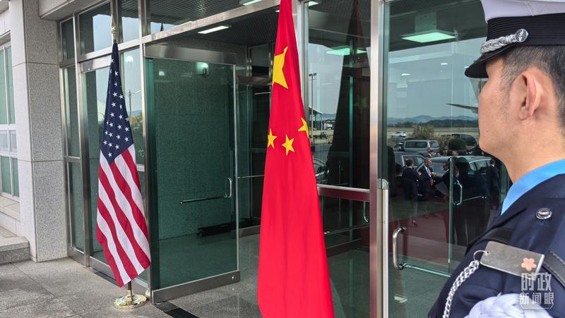 △中美元首会晤地。(总台央视记者李铮拍摄)