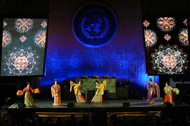 2025年6月9日,为庆祝“文明对话国际日”,“文明交流互鉴”全球对话系列活动在纽约联合国总部举办。新华社记者 李睿 摄