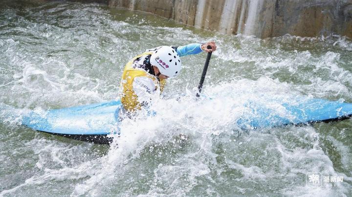训练员在庆元的激流回旋赛道训练。庆元县融媒体中心供图