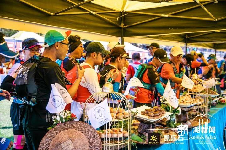 凯乐石莫干山越野赛丰富的赛事补给。受访者供图