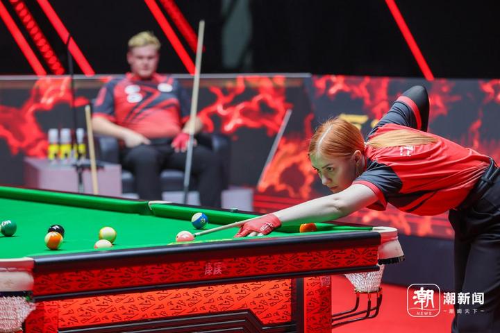 2025年6月,在德清举办的“康溪盛世·利百文台尼杯”中式台球球员锦标赛全球总决赛。共享联盟·德清 蔡俊 摄