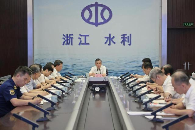 15日上午,省委副书记、省长刘捷在省水利厅主持召开防汛工作视频调度会议。潮新闻记者 陆乐 摄